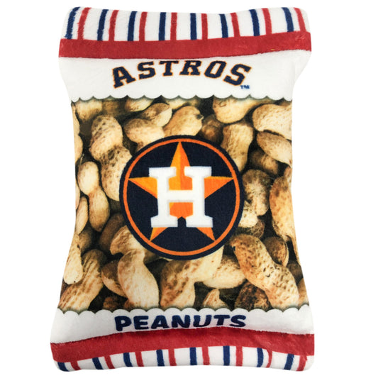 Houston Astros Peanut Bag Toy - Trendy Dog Boutique