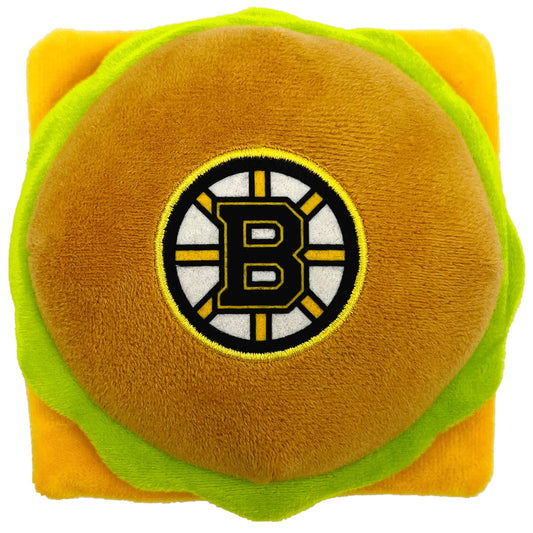 Boston Bruins Game Day Burger Plush Toy - Trendy Dog Boutique