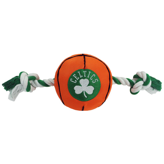 Boston Celtics Basketball Rope Toy - Trendy Dog Boutique