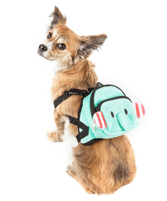 Dumbone Dual-Pocketed Compartmental Animated Dog Harness Backpack - Trendy Dog Boutique
