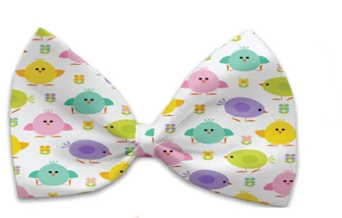 Easter Chickadee Bow Tie - Trendy Dog Boutique