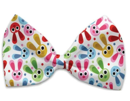 Funny  Bunnies Easter Bow Tie - Trendy Dog Boutique