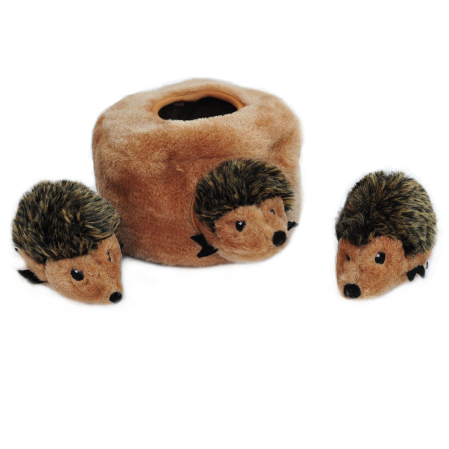 Hedgehog Den Interactive Dog Toy, Front View - Trendy Dog Boutique