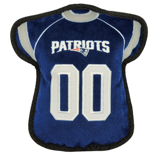 New England Patriots Jersey Tough Toy - Trendy Dog Boutique