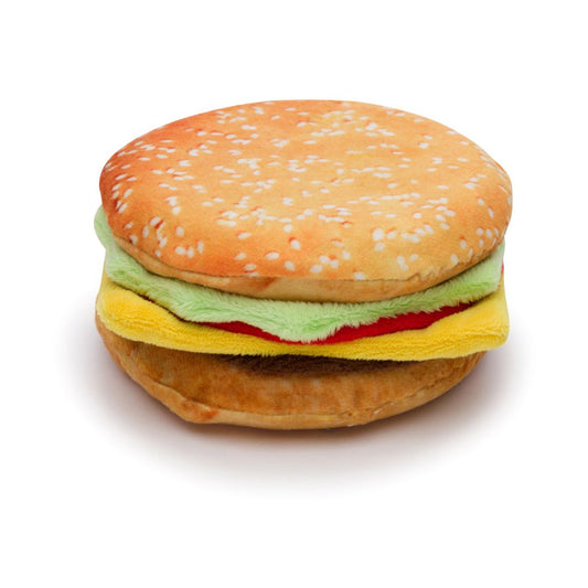 Sit and Stay Cheeseburger Dog Toy - Trendy Dog Boutique