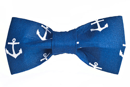 Anchor's Away Dog Bow Tie - Trendy Dog Boutique