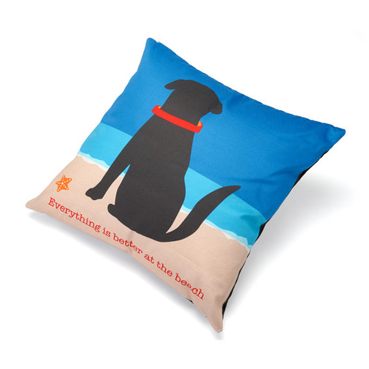 Everything is Better at the Beach Accent Pillow - Trendy Dog Boutique