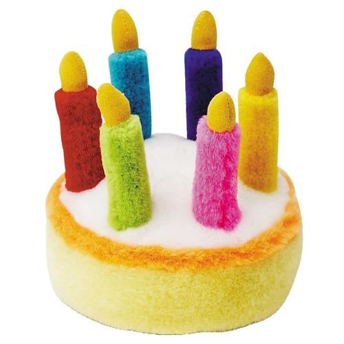 Birthday Cake Dog Toy Multi-Color 5.5 In - Trendy Dog Boutique