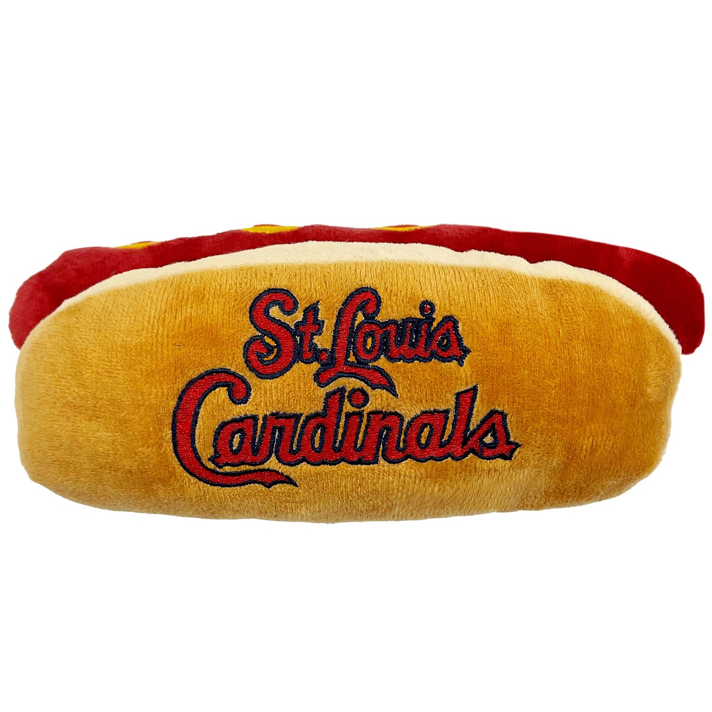 St Louis Cardinals Stadium Snax Plush Hotdog Toy - Trendy Dog Boutique