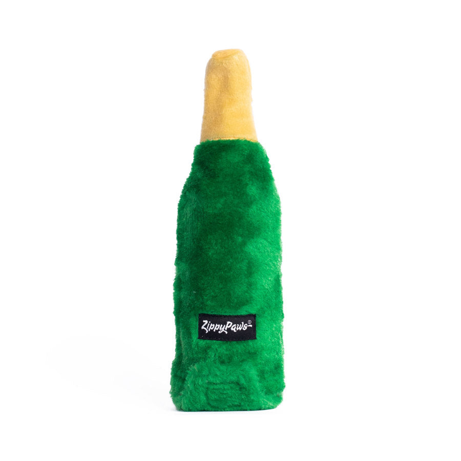 Happy Hour Champagne Dog Toy, Back View - Trendy Dog Boutique