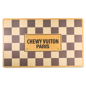 Chewy Vuitton Bowls & Placemat - Trendy Dog Boutique