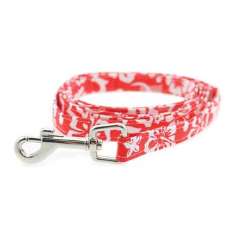 Cool Mesh Dog Harness Hawaiian Hibiscus Red - Trendy Dog Boutique