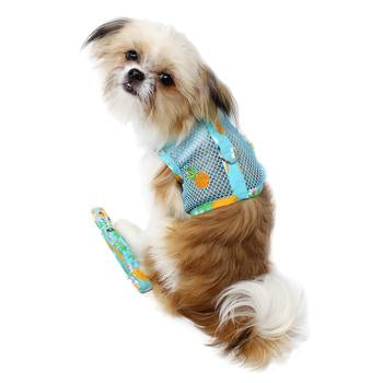 Cool Mesh Dog Harness Pineapple Luau - Trendy Dog Boutique