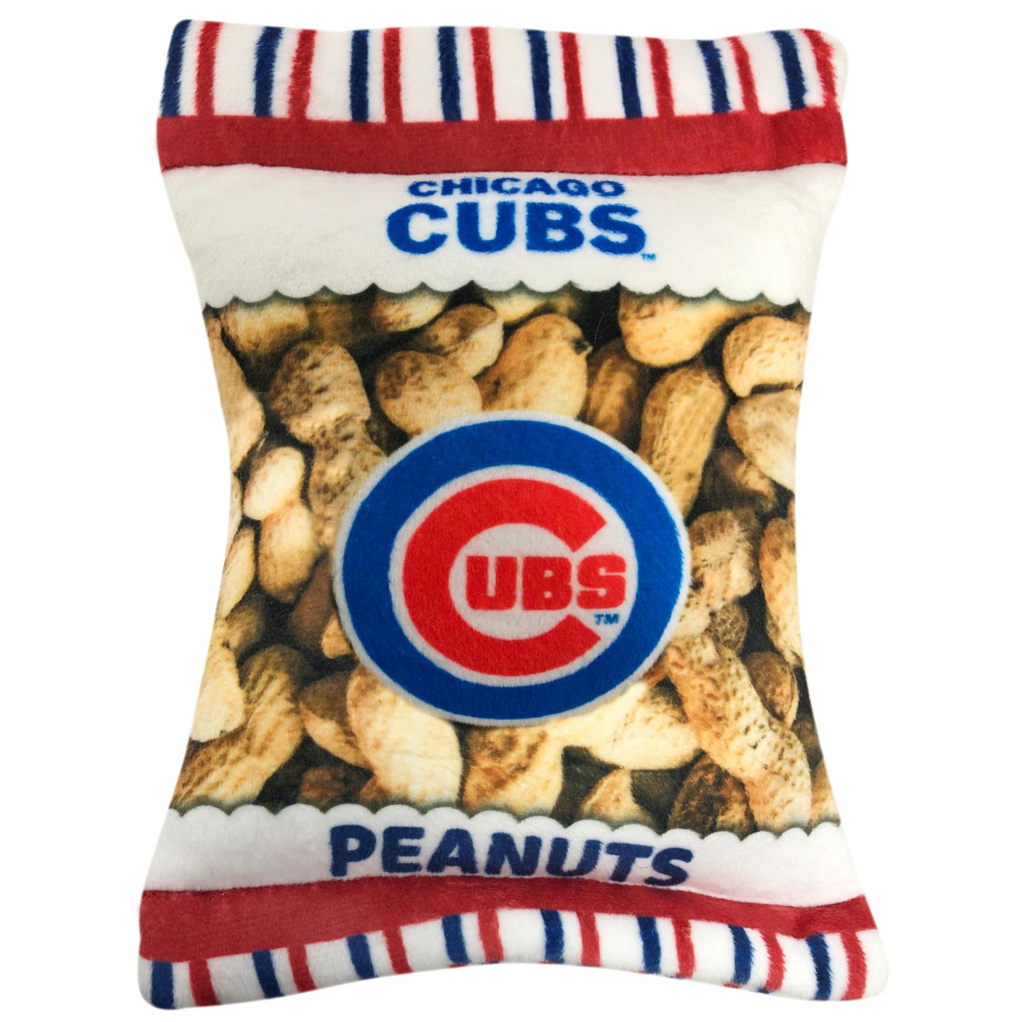 Chicago Cubs Peanut Bag Toy - Trendy Dog Boutique