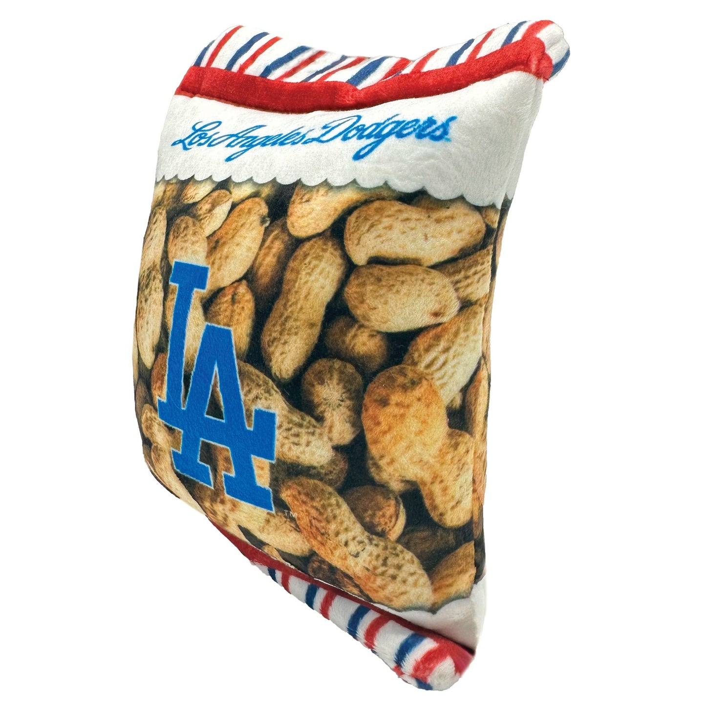 Los Angeles Dodgers Peanut Bag Toy - Trendy Dog Boutique