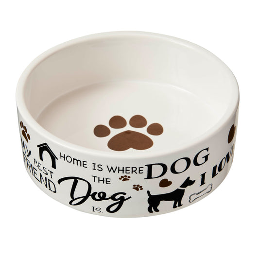 I Love Dogs Feeding Bowl - Trendy Dog Boutique