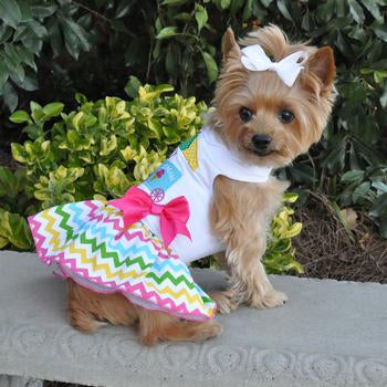 Ice Cream Cart Dog Dress, On Dog - Trendy Dog Boutique