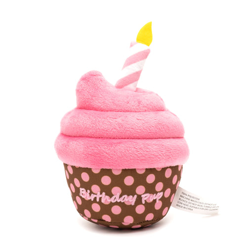Birthday Pup Cake Pink Plush Dog Toy - Trendy Dog Boutique