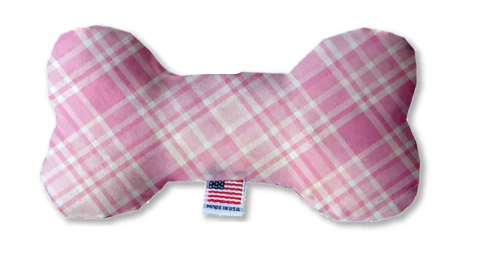 Pink Plaid Valentine Bone - Trendy Dog Boutique