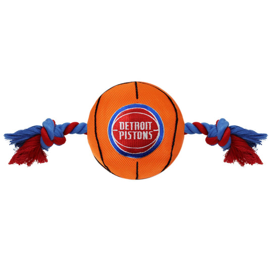 Detroit Pistons Basketball Rope Toy - Trendy Dog Boutique