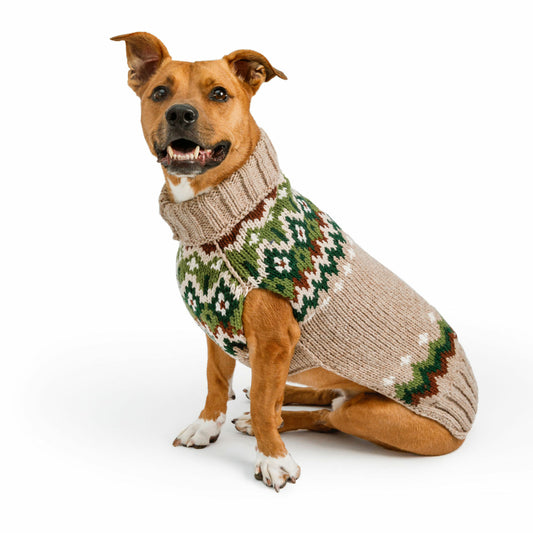 Ragg Wool Fairisle Dog Sweater - Trendy Dog Boutique