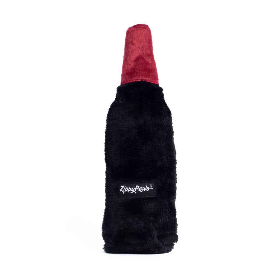 Happy Hour Crusherz Red Wine Dog Toy, Back View - Trendy Dog Boutique