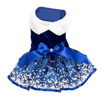 Holiday Snowflake Harness Dog Dress - Trendy Dog Boutique