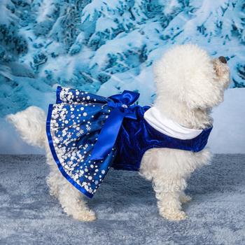 Holiday Snowflake Harness Dog Dress - Trendy Dog Boutique
