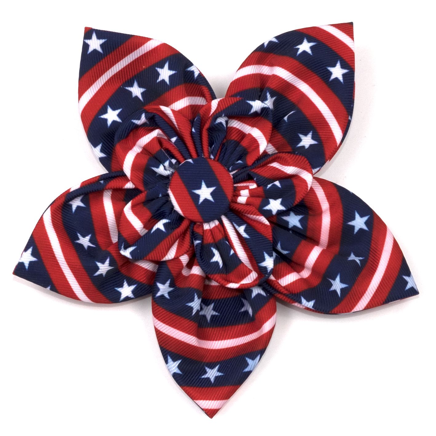 Stars & Stripes Dog Collar Flower - Trendy Dog Boutique