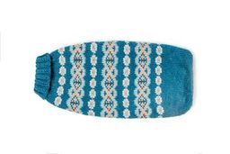 Alpaca Teal Fairisle Dog Sweater - Trendy Dog Boutique