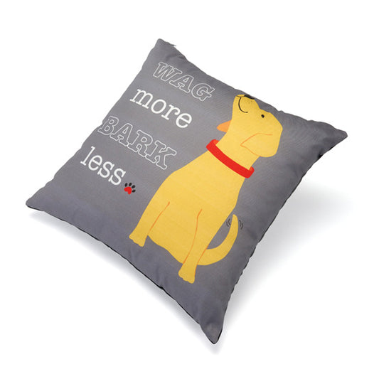 Wag More Bark Less Accent Pillow - Trendy Dog Boutique