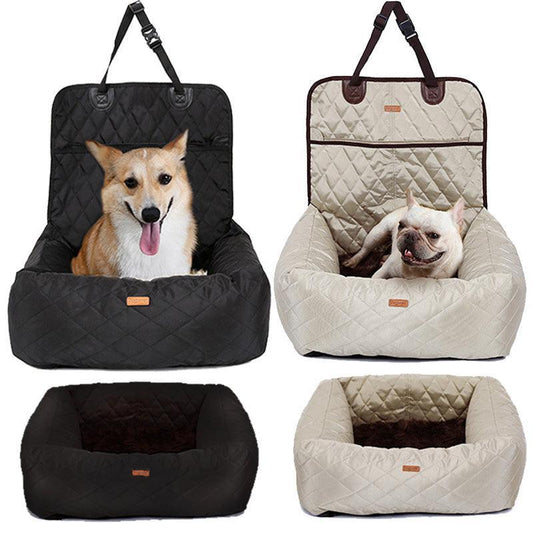 2-In-1 Pet Travel Bed: Portable And Versatile Dog Carrier And Car Seat - Trendy Dog Boutique