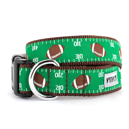 Game Day Adjustable Dog Collar, Front View - Trendy Dog Boutique