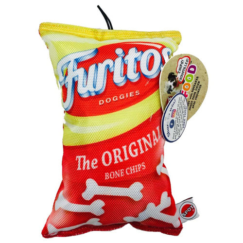 Furitos Chips Dog Toy, Front View - Trendy Dog Boutique
