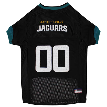 Jacksonville Jaguars Mesh Dog Jersey, Back View - Trendy Dog Boutique