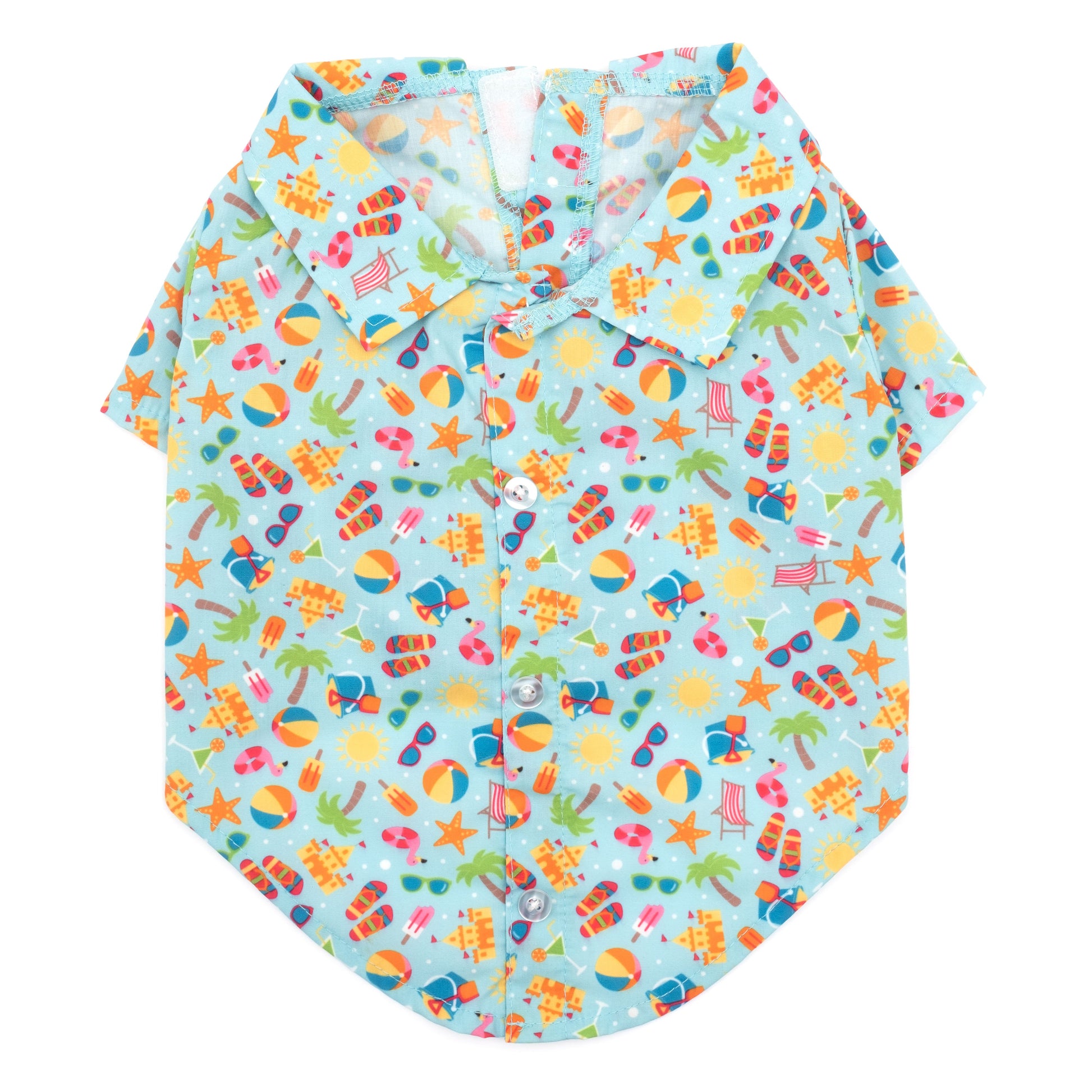Life's A Beach Dog Shirt, Front View - Trendy Dog Boutique