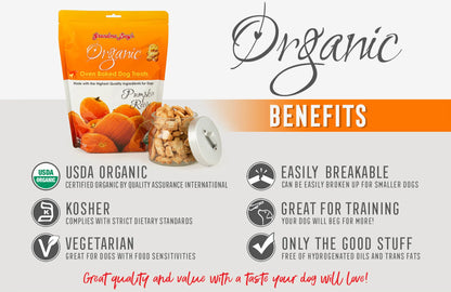 Organic Pumpkin Dog Treats - Trendy Dog Boutique
