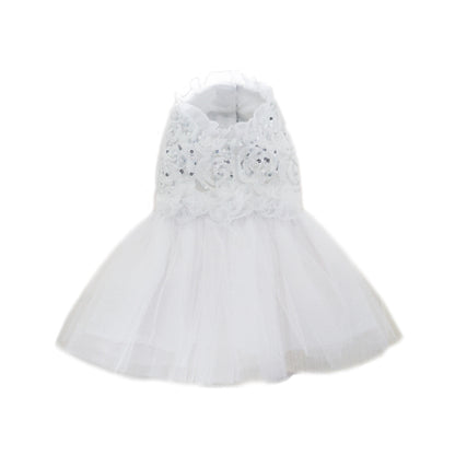 Enchanted Dog Wedding Dress with Veil - Trendy Dog Boutique