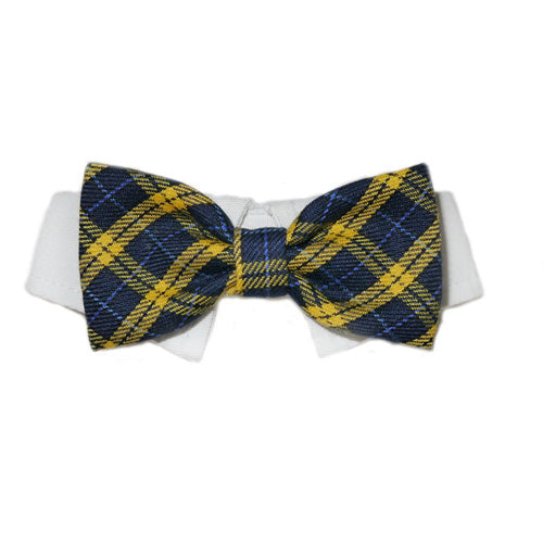 Classic Blue Dog Bow Tie Collar – Preppy &amp; Charming