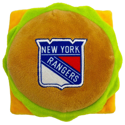 New York Rangers Game Day Burger Plush Toy - Trendy Dog Boutique