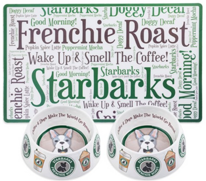 Starbarks Dog Bowls & Mat Set - Trendy Dog Boutique