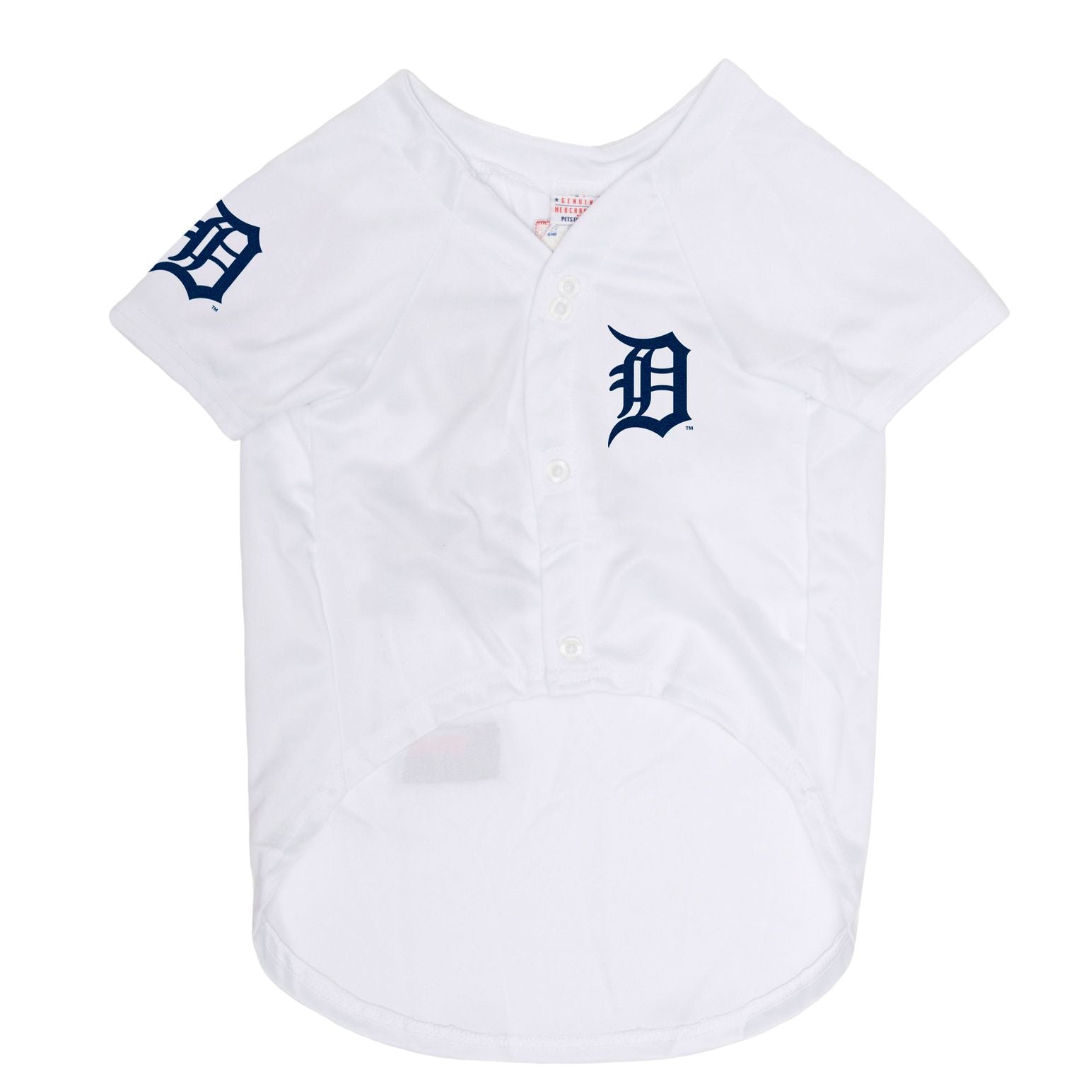Detroit Tigers Dog Jersey, front - Trendy Dog Boutique