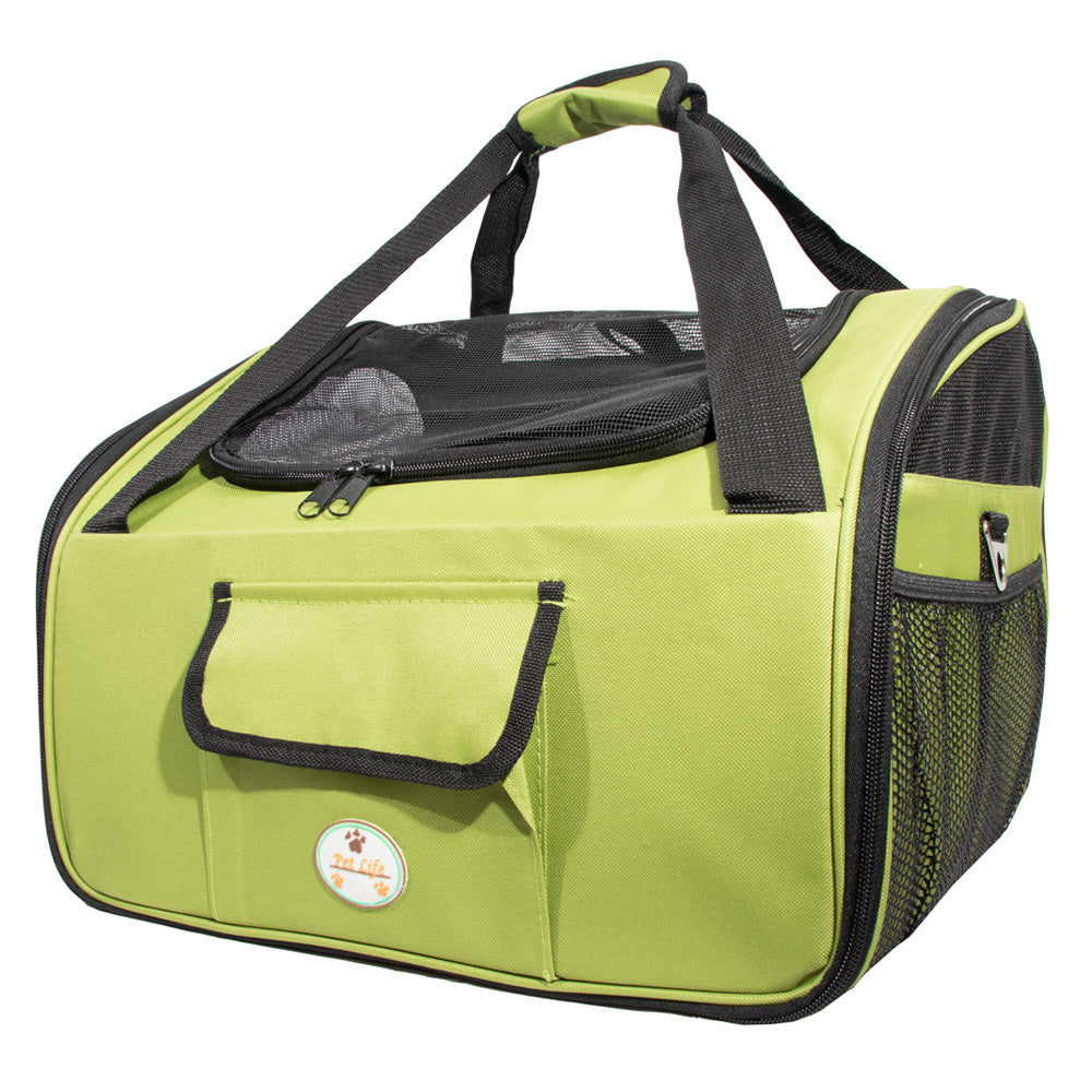 Ultra-Lock Folding Dog Car Seat, olive - Trendy Dog Boutique