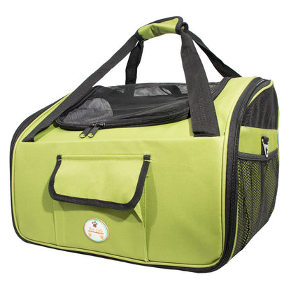 Ultra-Lock Folding Dog Car Seat, olive - Trendy Dog Boutique