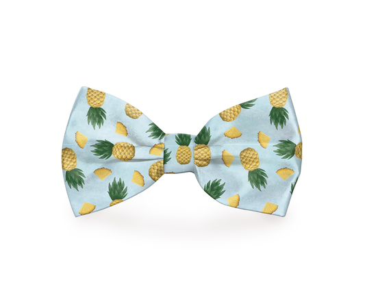 Tropic Like It's Hot Pineapple Dog Bow Tie - Trendy Dog Boutique