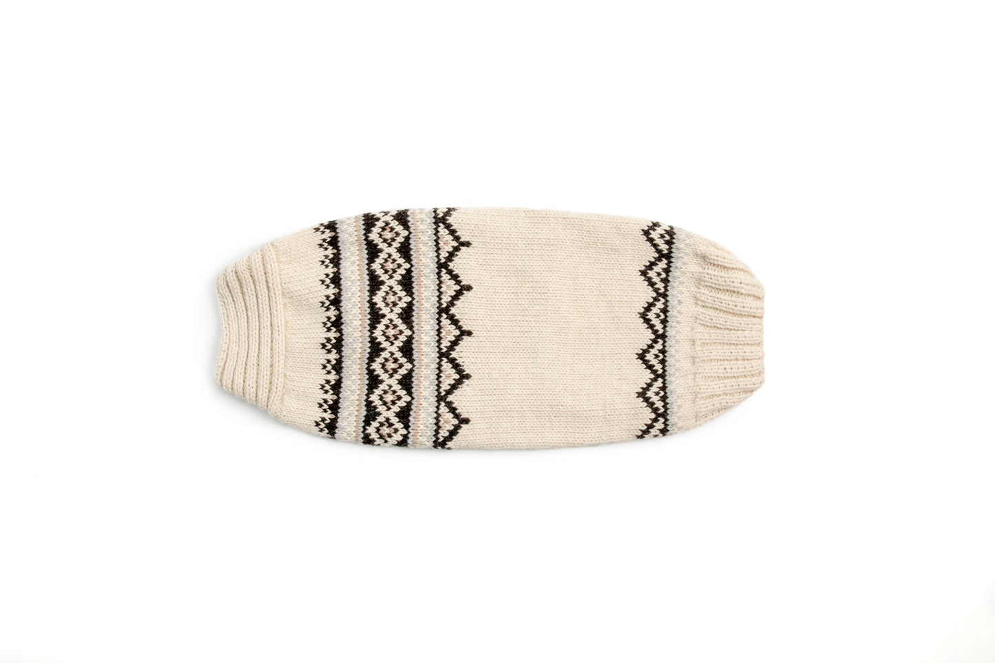 Alpaca Cream Wyatt Dog Sweater, Flat - Trendy Dog Boutique