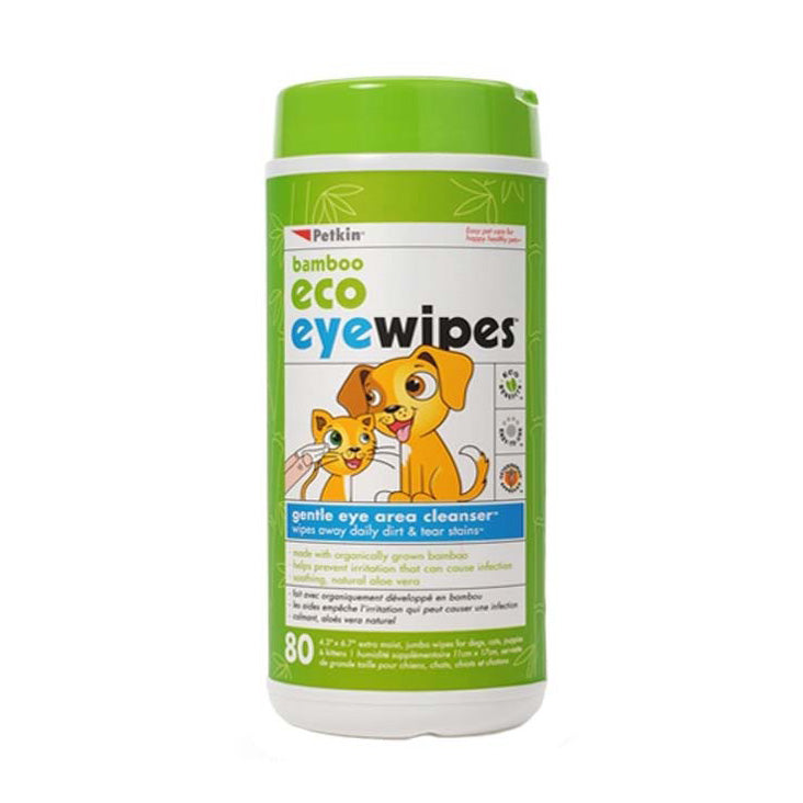 Bamboo Eco Dog Eye Wipes (80 Count) - Trendy Dog Boutique