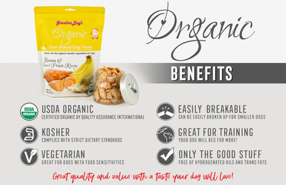 Organic Banana and Sweet Potato Dog Treats - Trendy Dog Boutique