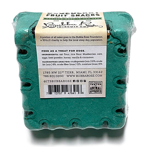 Blueberry Fruit Crate Box Dog Treats, ingredients - Trendy Dog Boutique