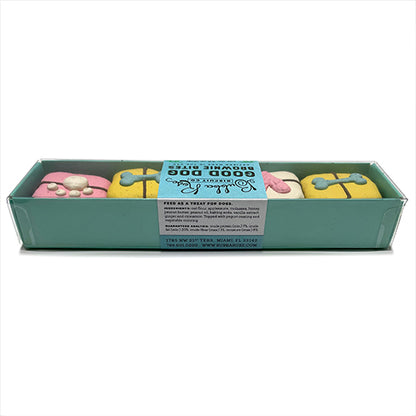 Brownie Bites Dog Treat Box, Side View Packaging - Trendy Dog Boutique